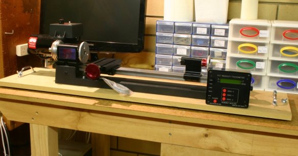Sherline recommend that you bolt the lathe to a plank and then place this on the work surface when needed. They also recommend the installation of some rubber feet under the board you mount the lathe on to reduce vibration. 