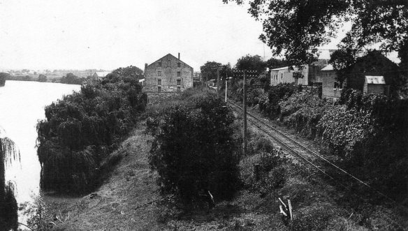This photo shows the approach to the Portus Flour Mill. If this is the building that eventually ends up on the layout it will be the other side that will be visible. 